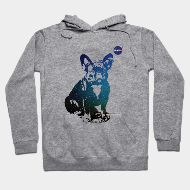 Frenchie Space Team Hoodie by IamValkyrie